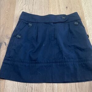 Anthropology Leifsdottir navy mini Skirt